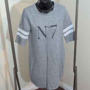 Miiyu | Gray Graphic Women's Shirt With No°7 In Football Sports Style